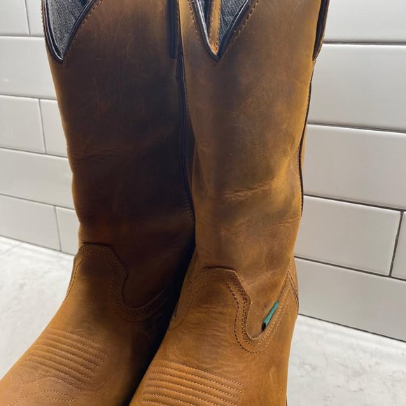 Men's DAN POST Albuquerque Waterproof Western Work Boots, SIZE 14EW - Picture 4 of 12